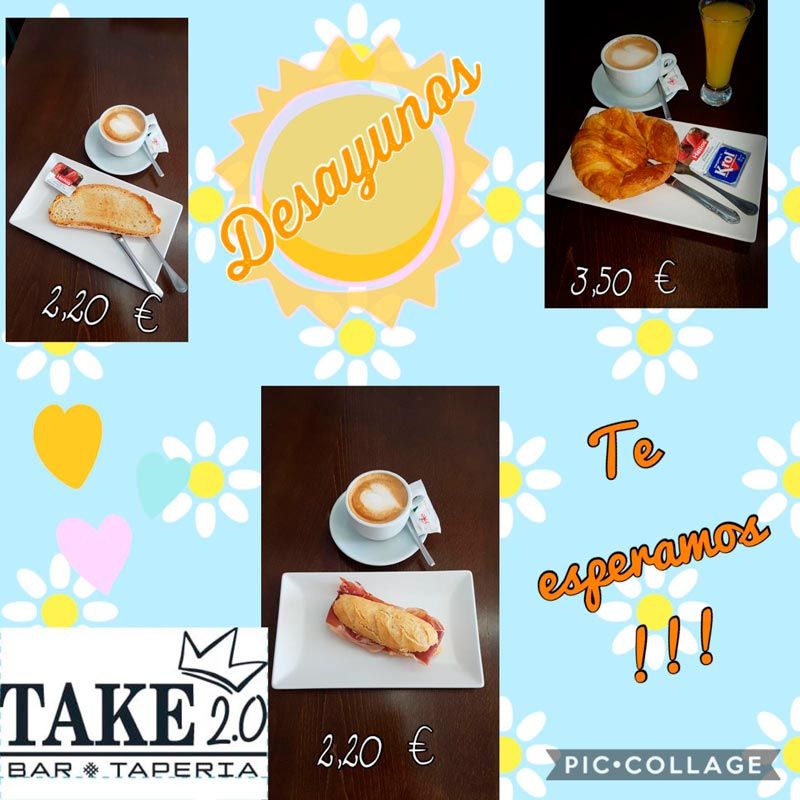 Take 2.0. desayuno